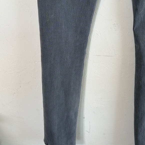 D L 1961 Dylan Skinny Sawyer Distressed Gray/Black Jeans Sz 34x33 - Picture 7 of 12